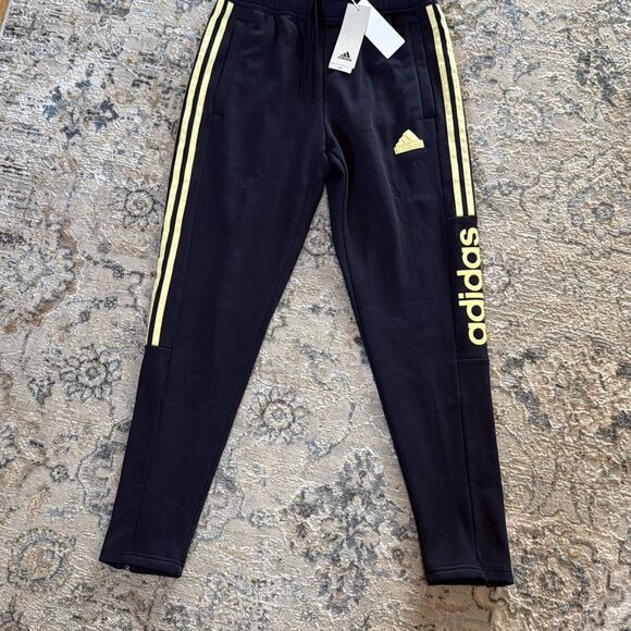Adidas Men’s Tiro Wordmark Tapered Track pants Legend Ink Size M NWT - Picture 2 of 6